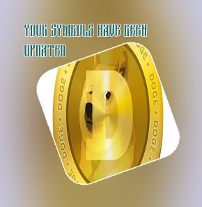 Baby dogecoin symbol